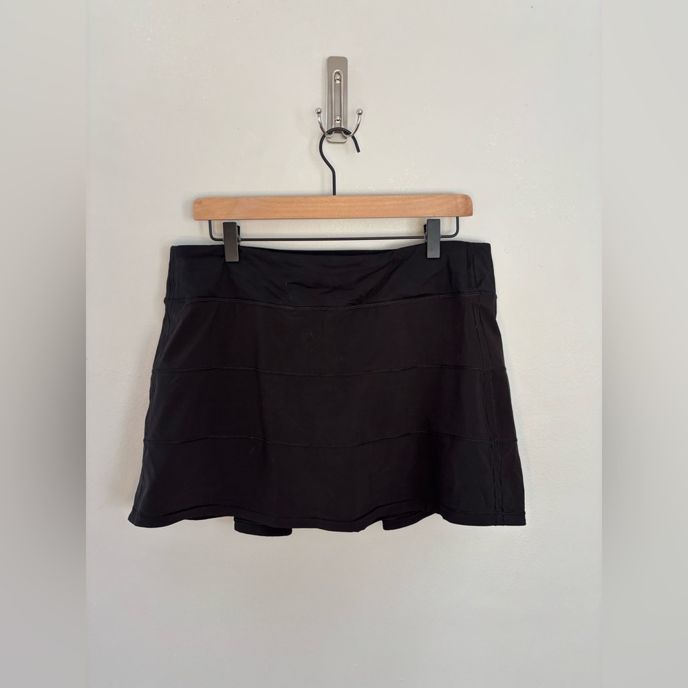 Lululemon Pace Rival Mid-Rise Skort Black size 12 tall